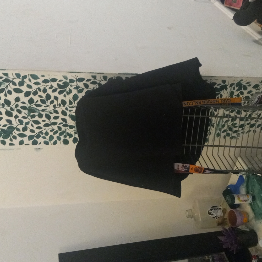 Black asymmetrical skirt